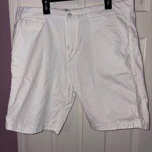 Denim & Flower Men's Crisp White Flat Front Shorts